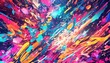 Vibrant Colorful Abstract Rainbow Splash Background Wallpaper