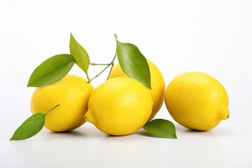 Sticker - Fresh Lemon fruit with leaf