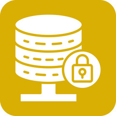 Sticker - Vector Design Database Lock Icon Style