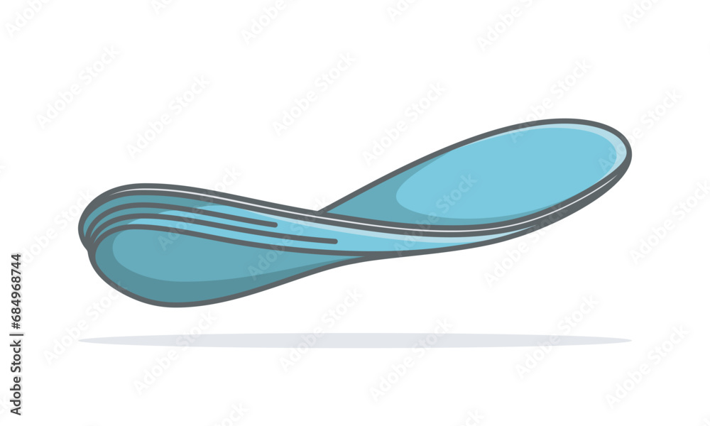 Insoles for a comfortable and healthy walk. Vector Orthotic insole icon ...