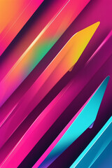 Wall Mural - Abstract colorful background with lines. Generative AI