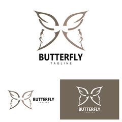 Wall Mural - Butterfly Logo Animal Design Brand Product Beautiful and Simple Decorative Animal Wing