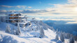 schnee berge skigebiet skilift ausflugslokal bergstation hotel