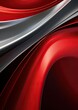 Silver and red metallic elegant shiny modern abstract
