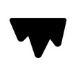 icicle glyph icon