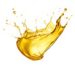 Cooking Oil Splash on isolated background .Created with Generative AI technology.