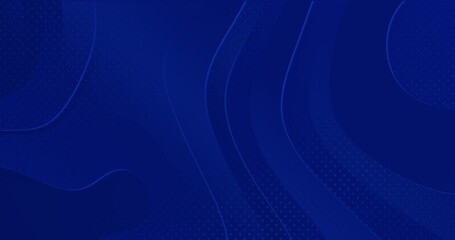 Wall Mural - 4k minimal fluid navy blue gradient background. dynamical elegant organic wavy shapes, forms, line c