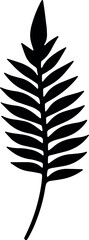 Poster - Tropical paradise embodied in sleek vector palm leaf silhouettes, set against a transparent backdrop, inviting you to bask in nature's exquisite charm. Generative AI