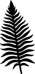 Poster - Tropical vibes radiate from this image featuring vector palm leaves silhouettes on a transparent background. Generative AI