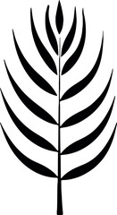 Poster - Tropical palm leaves silhouettes set on a transparent background, perfect for creating a vibrant, nature-inspired design. ??. Generative AI