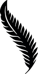 Poster - Tropical palm leaves in silhouette, creating serene ambiance, against a transparent background. Generative AI