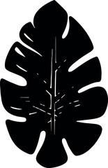 Poster - Tropical ambiance intensified through vectorized palm leaf silhouettes on a transparent background, evoking a paradise retreat. Generative AI