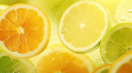 Poster - fruit citrus juice drink lemon illustration beverage splash, green water, drop healthy fruit citrus juice drink lemon