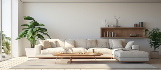 Poster - Elegant living space in a stunning apartment copy space image