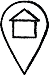 Aufkleber - factory vector icon in grunge style