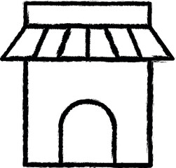 Aufkleber - building vector icon in grunge style