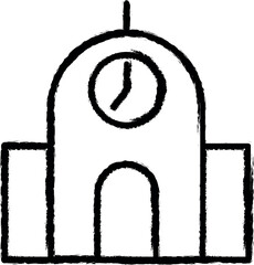 Poster - silo vector icon in grunge style