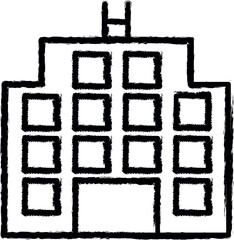 Aufkleber - house vector icon in grunge style