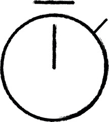 Poster - Stopwatch sign vector icon in grunge style