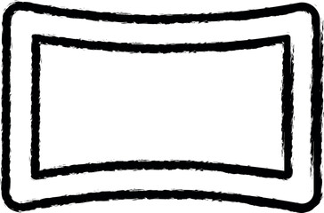 Aufkleber - Panorama sign vector icon in grunge style