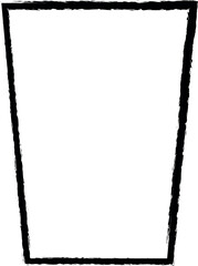 Poster - glass simple line vector icon in grunge style