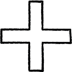 Aufkleber - health sign vector icon in grunge style