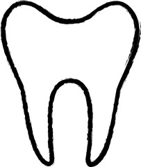 Poster - dentist sign vector icon in grunge style