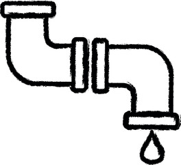 Aufkleber - plumber sign vector icon in grunge style
