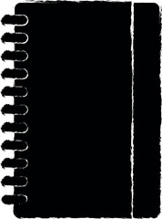 Aufkleber - notebook vector icon in grunge style