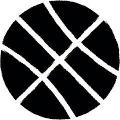 Aufkleber - basketball vector icon in grunge style
