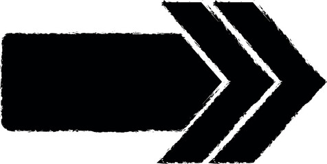 Aufkleber - arrow vector icon in grunge style