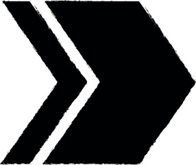 Aufkleber - arrow vector icon in grunge style