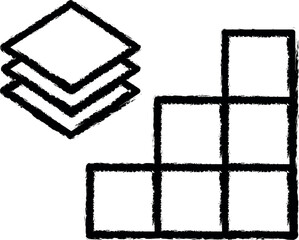 Aufkleber - construction vector icon in grunge style
