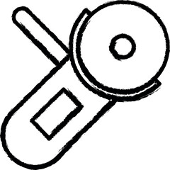 Poster - grinder vector icon in grunge style