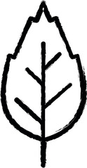Aufkleber - leaf vector icon in grunge style