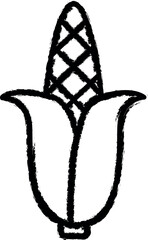 Aufkleber - corn vector icon in grunge style