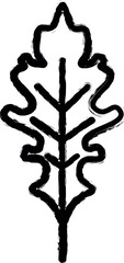 Aufkleber - leaf vector icon in grunge style