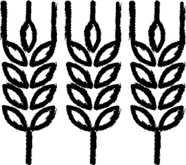 Aufkleber - wheal vector icon in grunge style
