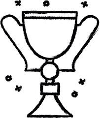 Aufkleber - Award, winner vector icon in grunge style