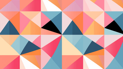Wall Mural - simple, pastel-like geometric shapes that repeat, for wallpapers