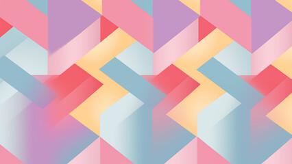 Wall Mural - simple, pastel-like geometric shapes that repeat, for wallpapers