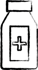 Aufkleber - Capsule, Bio Capsule vector icon in grunge style