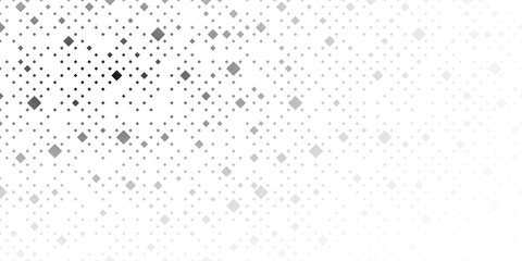 Fototapete - Abstract pattern with small squares and pixels. Black dots on white background. Halftone illustration.