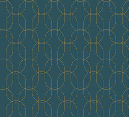  Luxury gold background pattern seamless geometric line circle abstract design vector. 