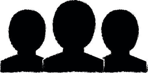 Poster - team, leader, business vector icon in grunge style