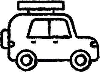 Poster - Car vector icon in grunge style