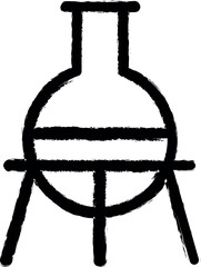 Aufkleber - Flask, holder vector icon in grunge style