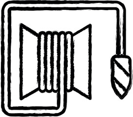Aufkleber - Lead vector icon in grunge style