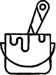 Aufkleber - Paint vector icon in grunge style