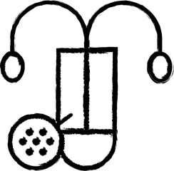 Aufkleber - infection, disease, medical vector icon in grunge style